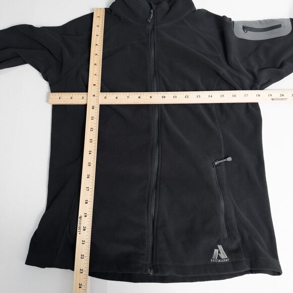 Eddie Bauer First Ascent Full Zip Lightweight Fleece Jacket Womens Medium Black - Picture 4 of 16